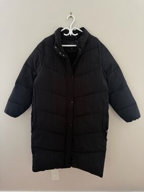 Reitmans Black Long Puffer Coat